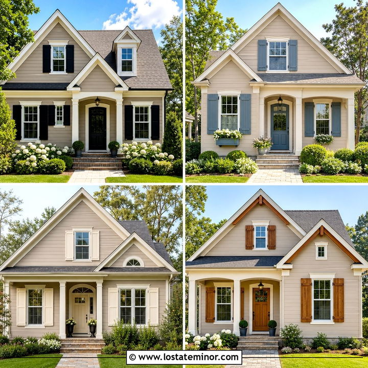 30 Greige House Design With Shutters Ideas for Timeless Style