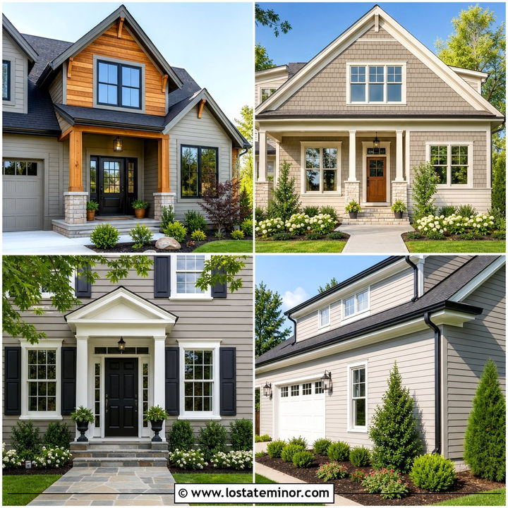 30 Greige House Design With Siding Ideas for a Fresh Exterior