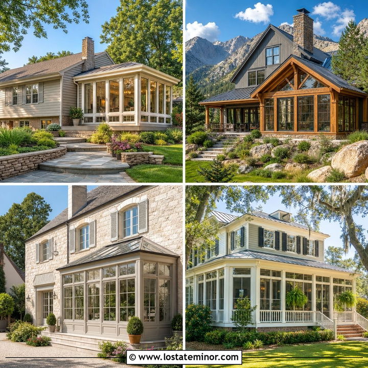 30 Greige House Design With Sunroom Ideas for Bright Living