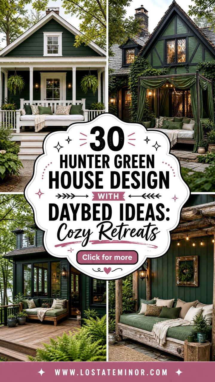 30 Hunter Green House Design With Daybed Ideas Cozy Retreats - 30 Hunter Green House Design With Daybed Ideas: Cozy Retreats