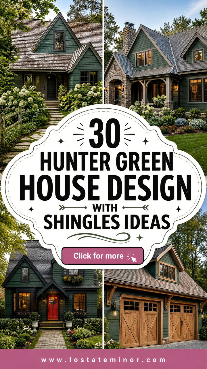 30 Hunter Green House Design With Shingles Ideas Fresh Looks - 30 Hunter Green House Design With Shingles Ideas: Fresh Looks