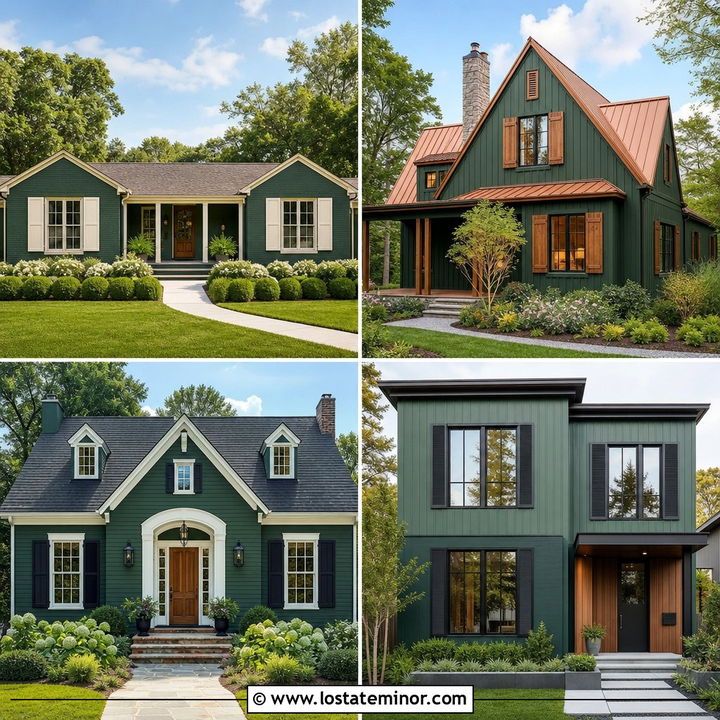 30 Hunter Green House Design With Shutters Ideas: Fresh Looks