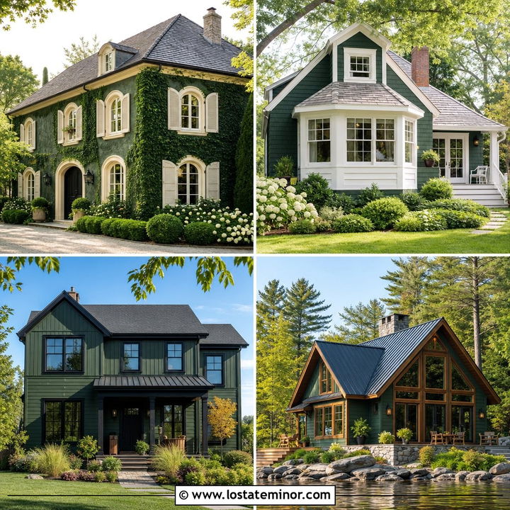 30 Hunter Green House Design With Window Frames Ideas to Love