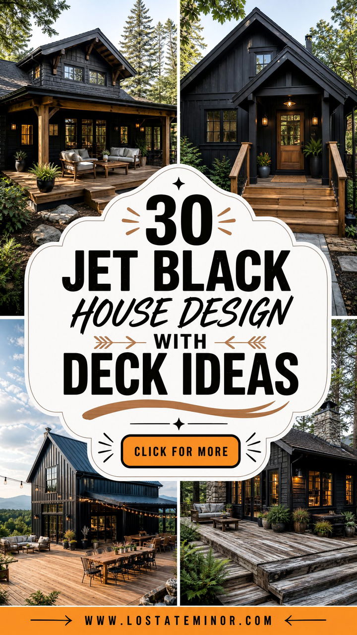 30 Jet Black House Design With Deck Ideas Outdoor Style Guide - 30 Jet Black House Design With Deck Ideas: Outdoor Style Guide