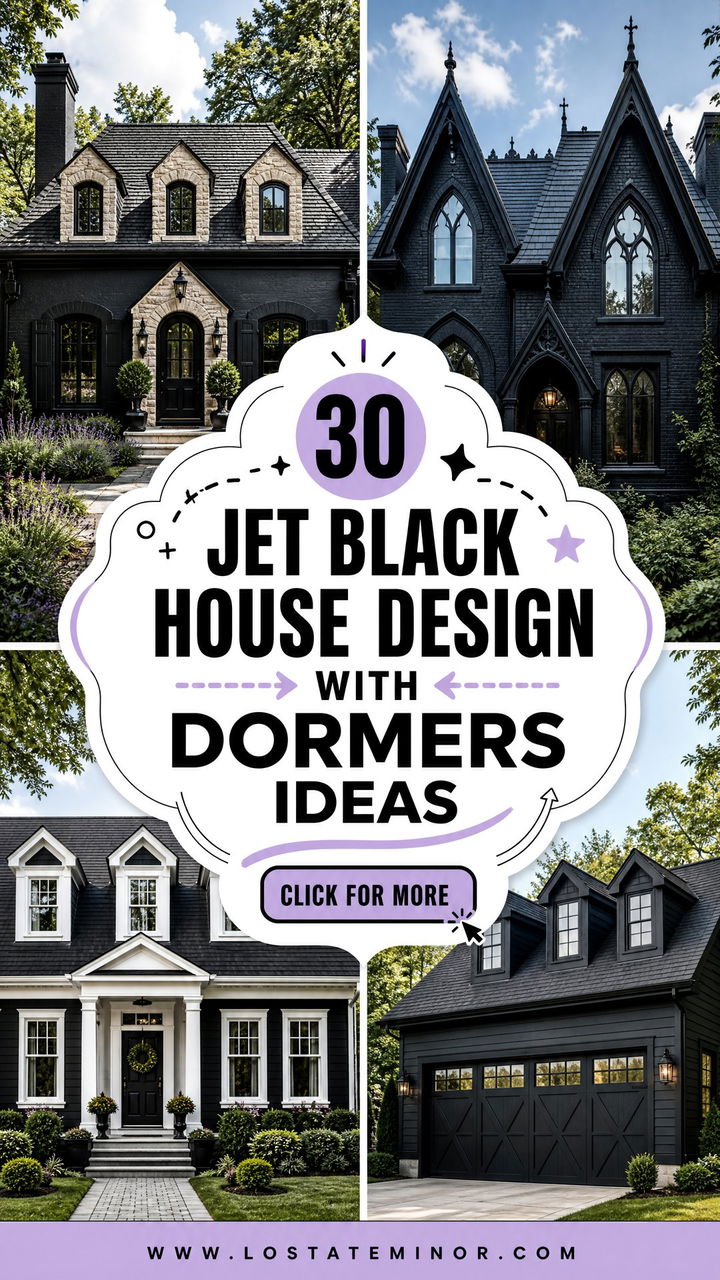 30 Jet Black House Design With Dormers Ideas Timeless Style - 30 Jet Black House Design With Dormers Ideas: Timeless Style