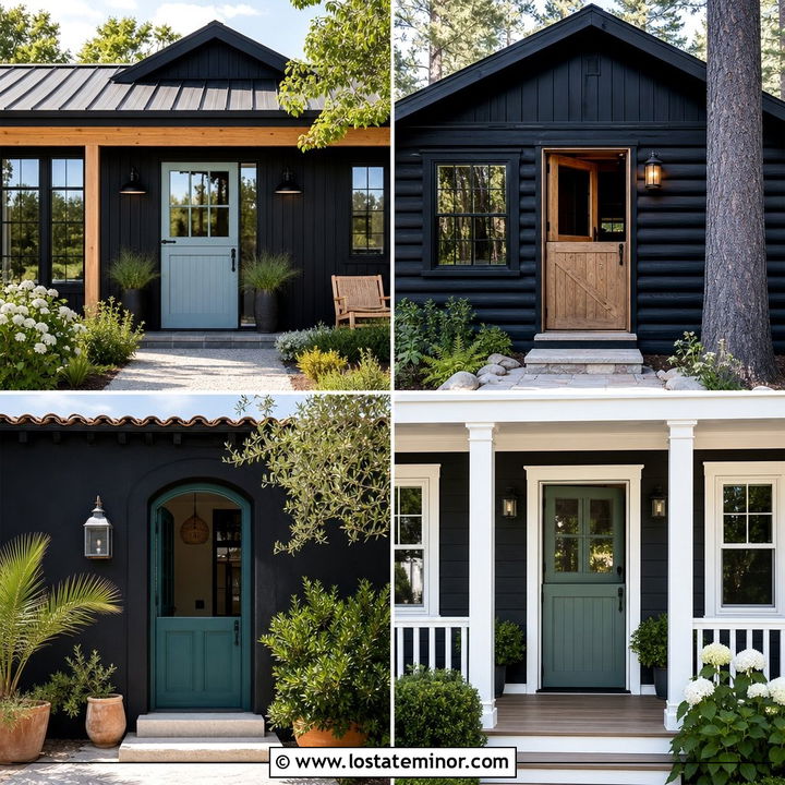 30 Jet Black House Design With Dutch Door Ideas: Charming Style