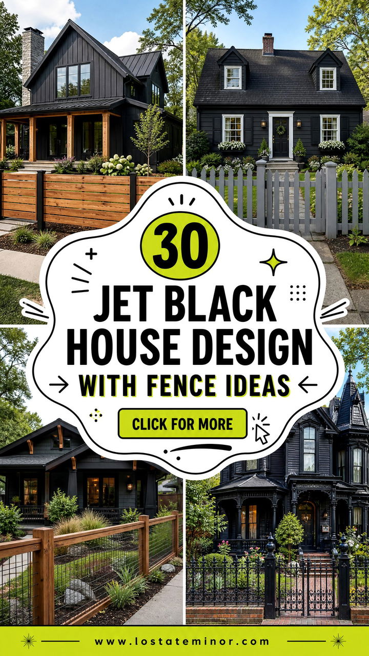 30 Jet Black House Design With Fence Ideas Bold Boundary Style - 30 Jet Black House Design With Fence Ideas: Bold Boundary Style