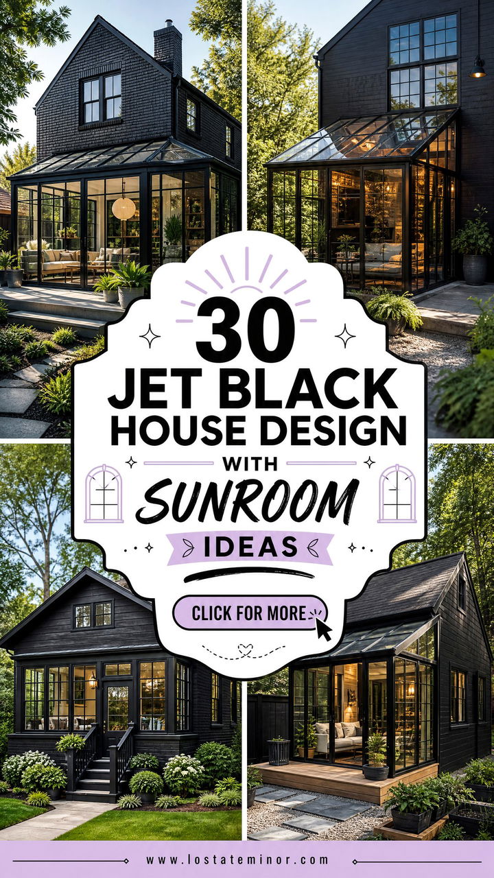 30 Jet Black House Design With Sunroom Ideas Bright Bold Spaces - 30 Jet Black House Design With Sunroom Ideas: Bright, Bold Spaces