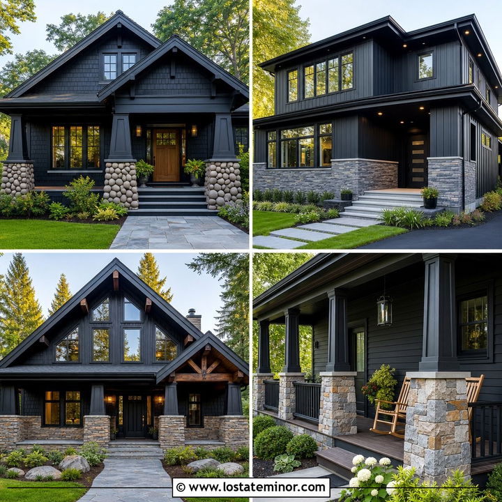 30 Jet Black House Design With Wainscoting Ideas: Timeless Charm