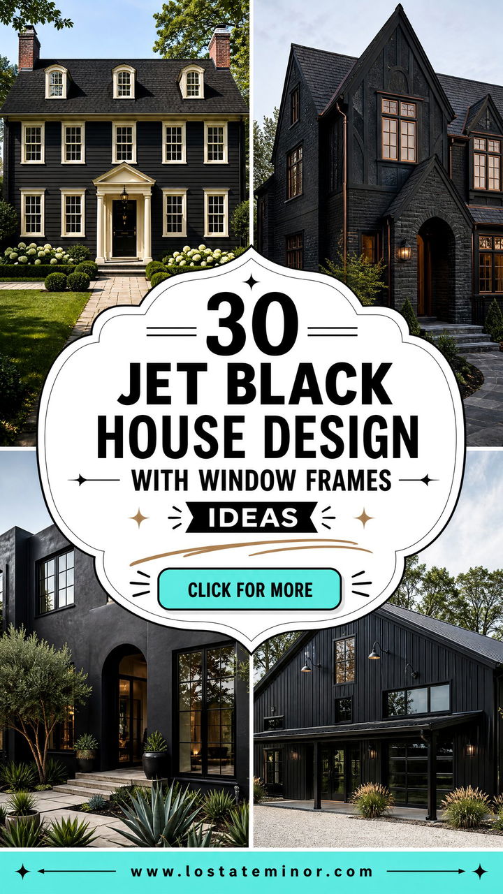 30 Jet Black House Design With Window Frames Ideas Bold Contrast - 30 Jet Black House Design With Window Frames Ideas: Bold Contrast