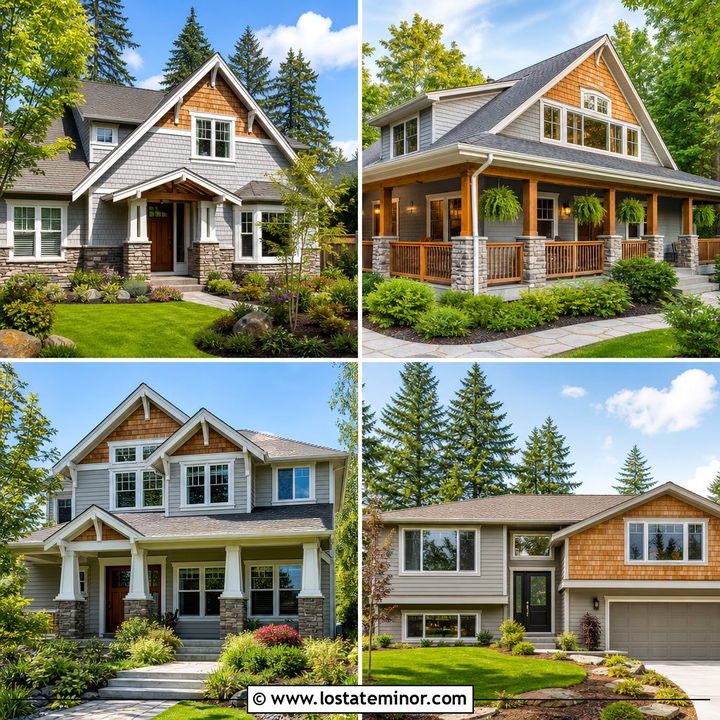 30 Light Grey House Design With Cedar Shake Ideas: Rustic Charm