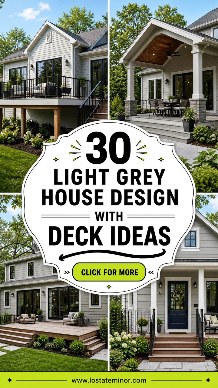 30 Light Grey House Design With Deck Ideas Stylish Outdoor Living - 30 Light Grey House Design With Deck Ideas: Stylish Outdoor Living