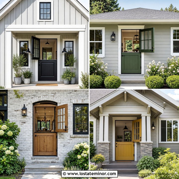 30 Light Grey House Design With Dutch Door Ideas: Warm Welcome