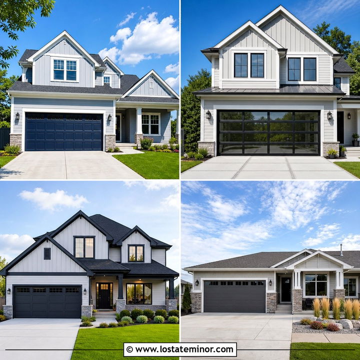 30 Light Grey House Design With Garage Door Ideas You’ll Love