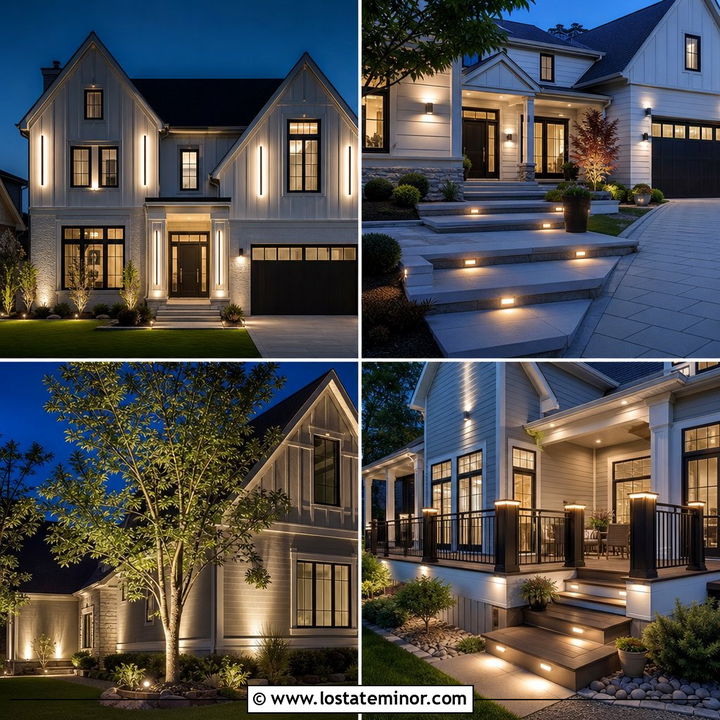 30 Light Grey House Design With Lighting Ideas for a Warm Glow