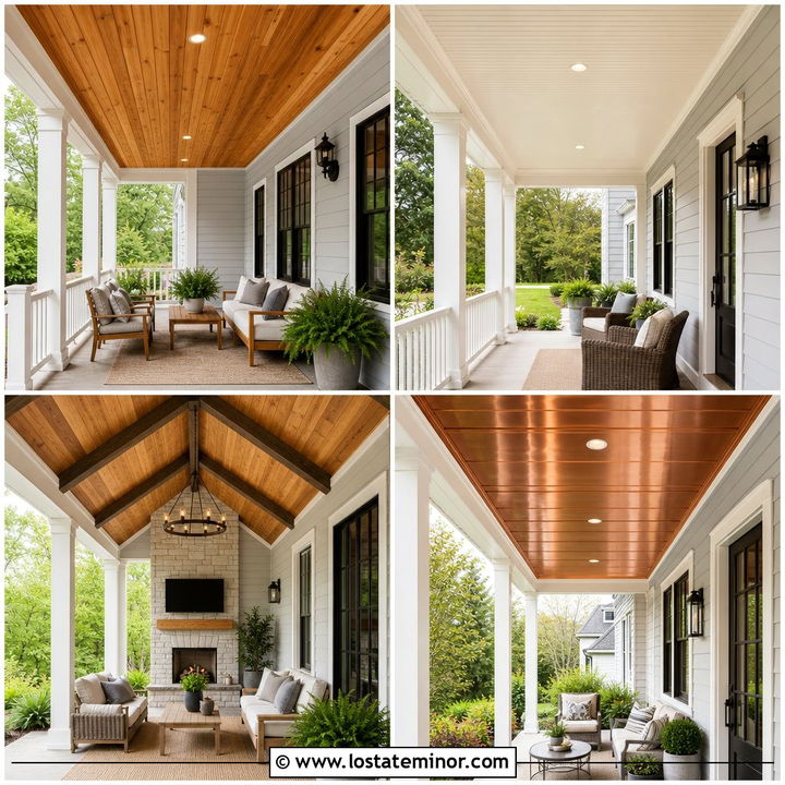 30 Light Grey House Design With Porch Ceiling Ideas You’ll Love