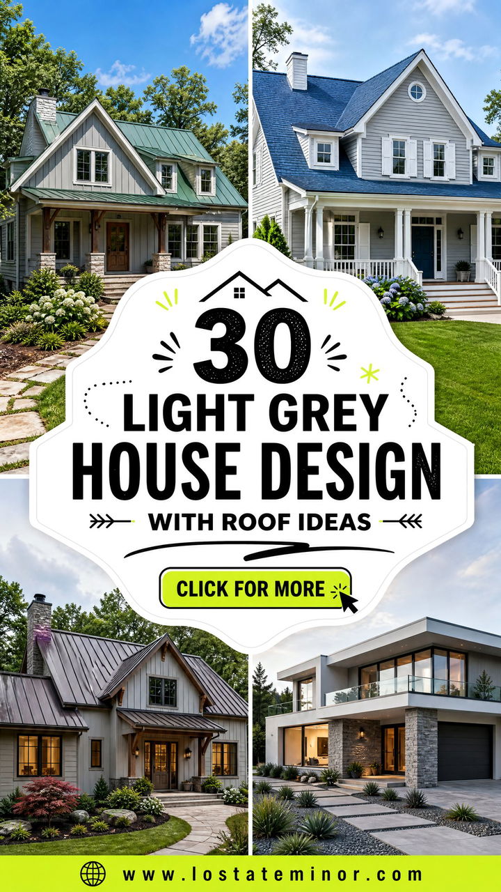 30 Light Grey House Design With Roof Ideas for Lasting Style - 30 Light Grey House Design With Roof Ideas for Lasting Style