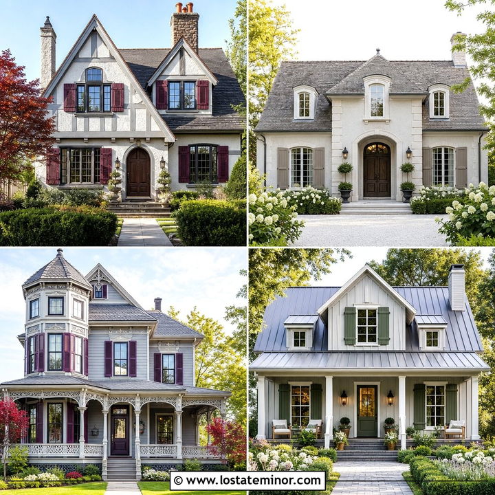30 Light Grey House Design With Shutters Ideas for Classic Charm
