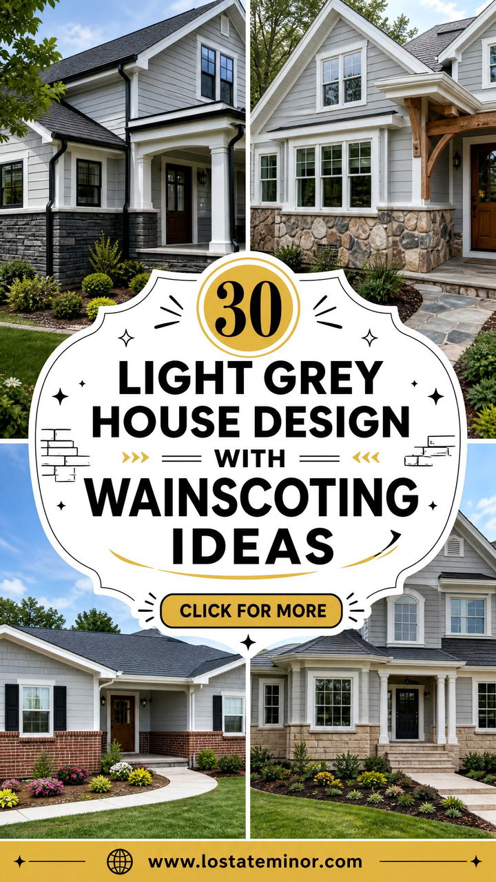 30 Light Grey House Design With Wainscoting Ideas to Inspire - 30 Light Grey House Design With Wainscoting Ideas to Inspire