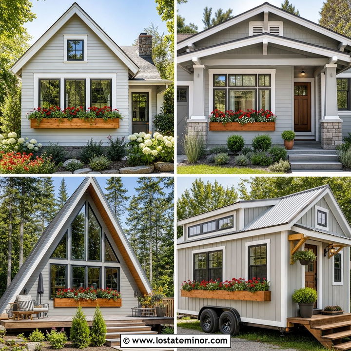 30 Light Grey House Design With Window Boxes Ideas to Boost Charm