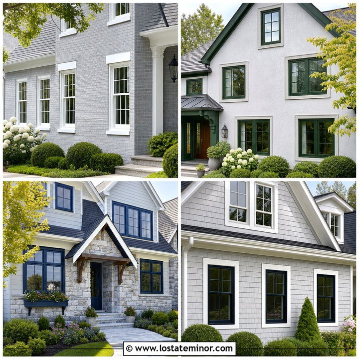 30 Light Grey House Design With Window Frames Ideas to Inspire