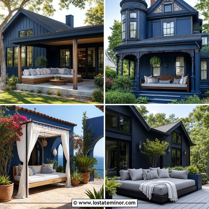 30 Midnight Blue House Design With Daybed Ideas: Cozy Lounging