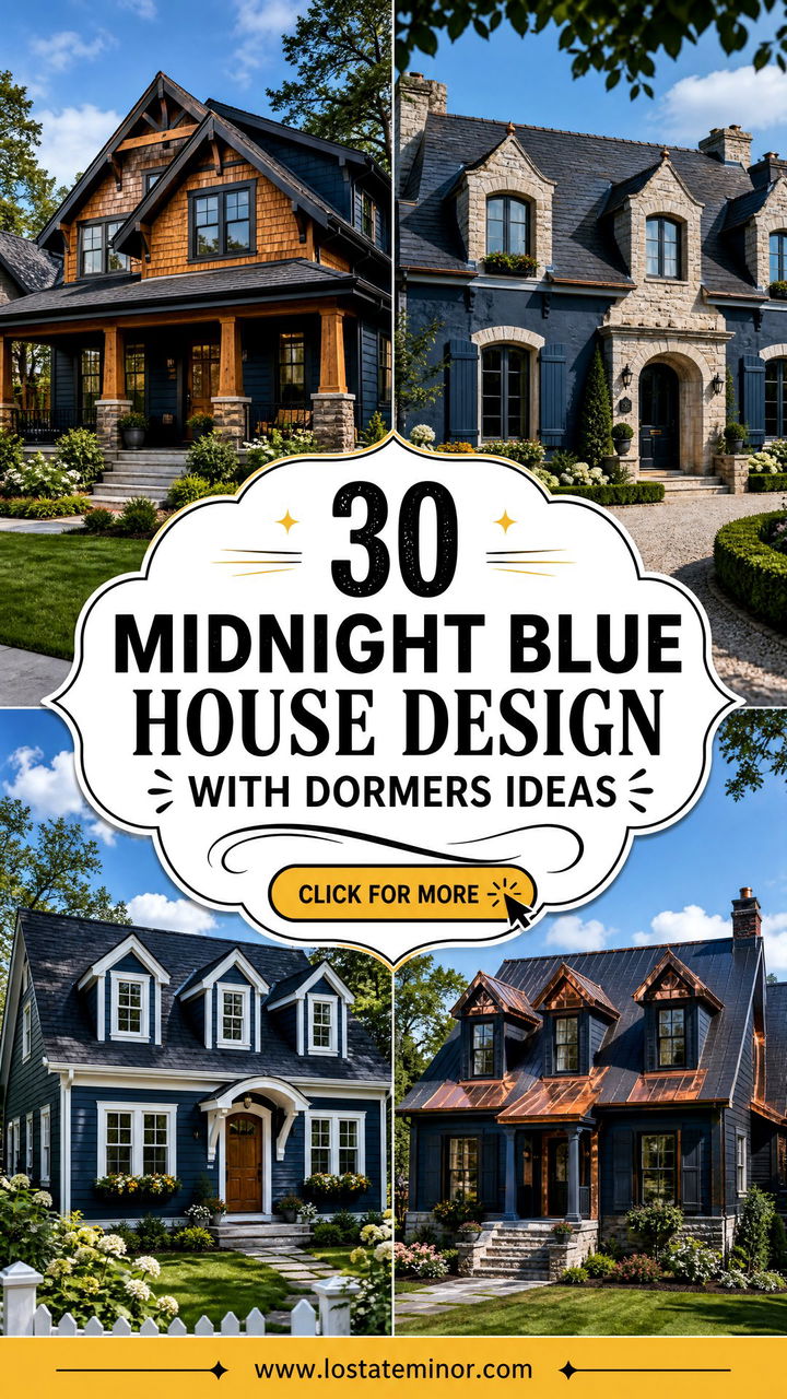 30 Midnight Blue House Design With Dormers Ideas Storybook Charm - 30 Midnight Blue House Design With Dormers Ideas: Storybook Charm