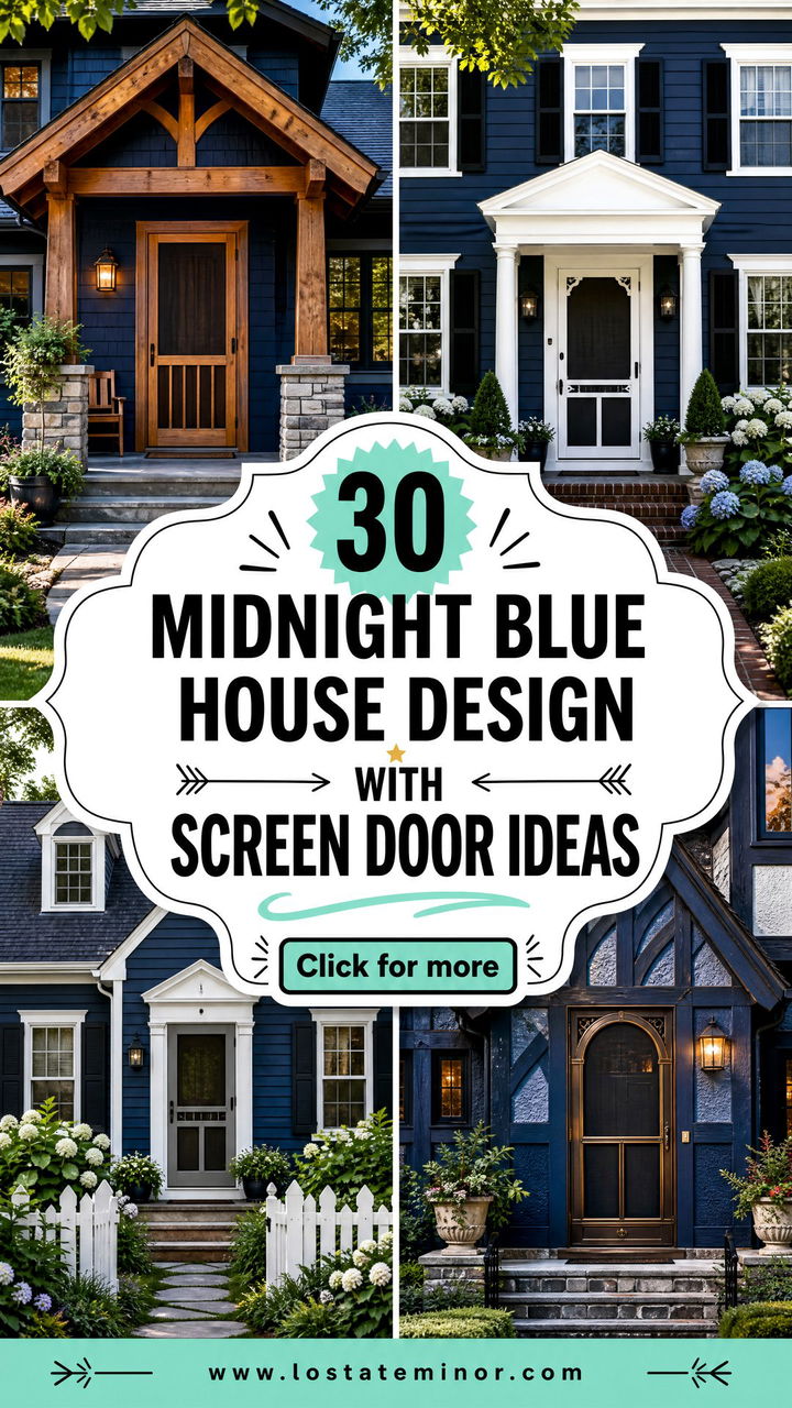 30 Midnight Blue House Design With Screen Door Ideas Youll Love - 30 Midnight Blue House Design With Screen Door Ideas You’ll Love
