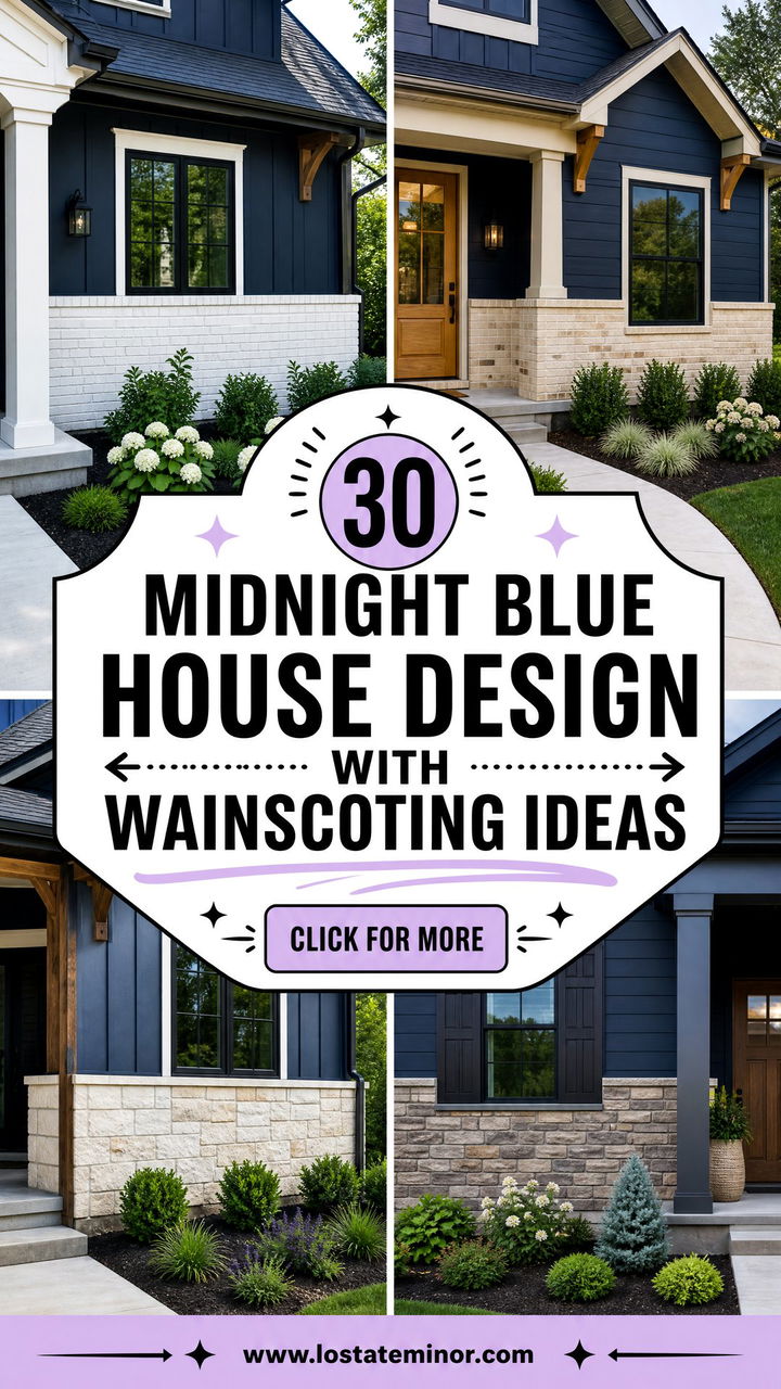30 Midnight Blue House Design With Wainscoting Ideas Youll Love - 30 Midnight Blue House Design With Wainscoting Ideas You’ll Love