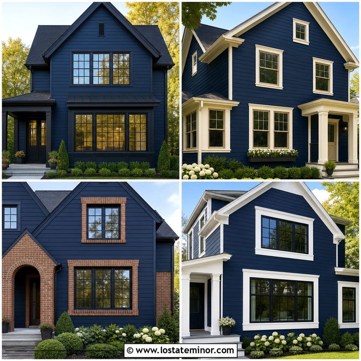 30 Midnight Blue House Design With Window Frames Ideas to Love