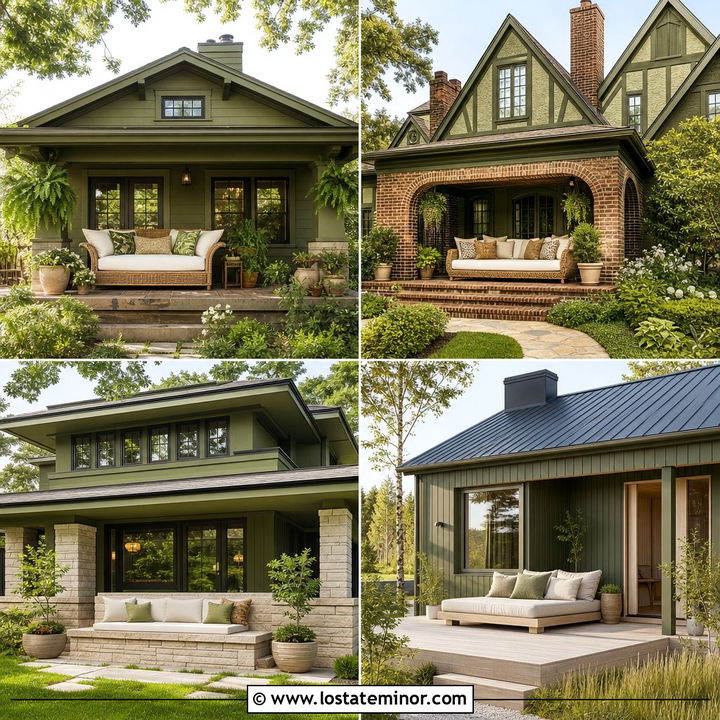 30 Moss Green House Design With Daybed Ideas for Cozy Style