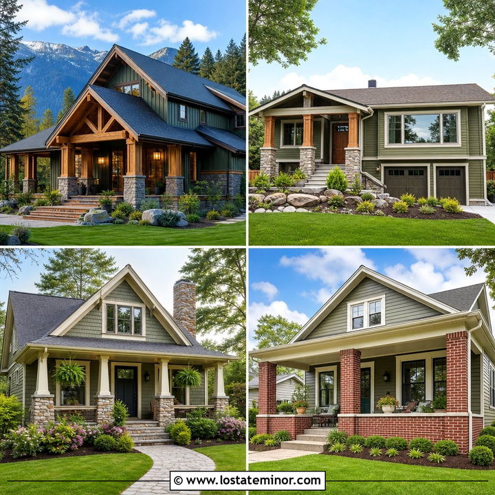 30 Moss Green House Design With Porch Columns Ideas to Inspire