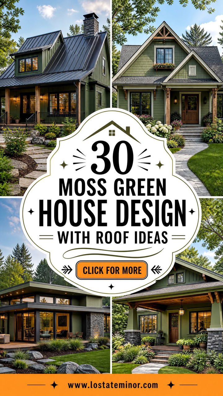 30 Moss Green House Design With Roof Ideas for Cozy Curb Appeal - 30 Moss Green House Design With Roof Ideas for Cozy Curb Appeal