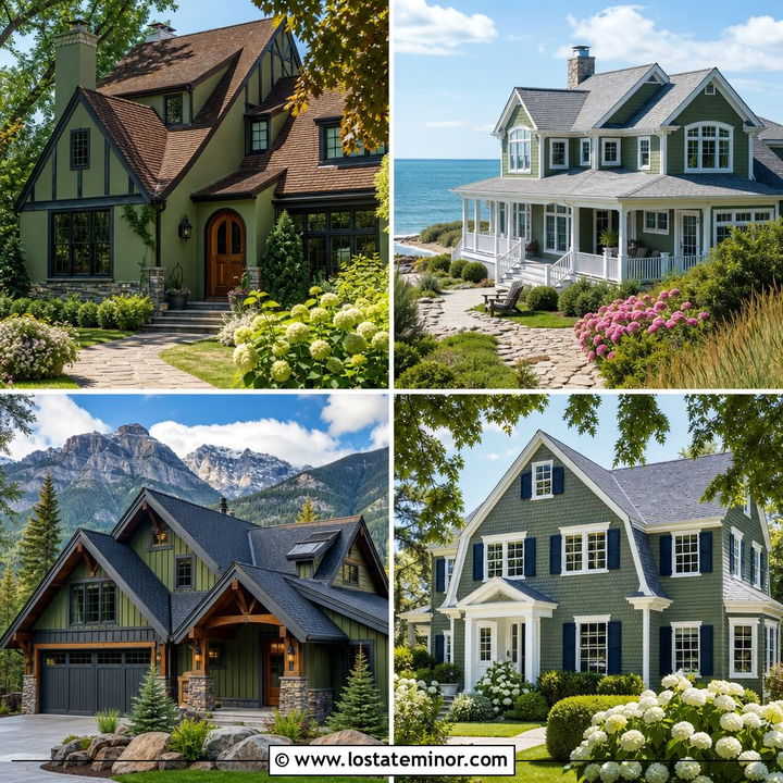 30 Moss Green House Design With Shingles Ideas for Curb Appeal