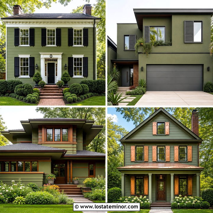 30 Moss Green House Design With Shutters Ideas for Curb Appeal