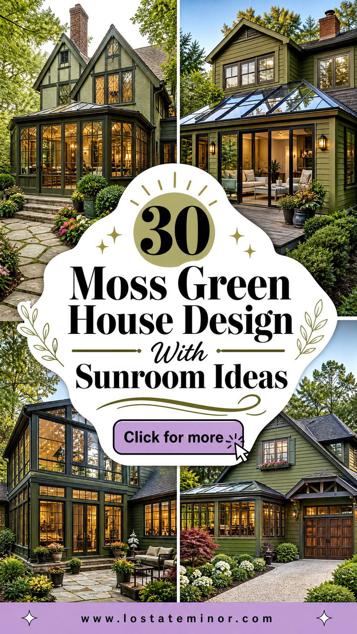 30 Moss Green House Design With Sunroom Ideas for Relaxed Living - 30 Moss Green House Design With Sunroom Ideas for Relaxed Living