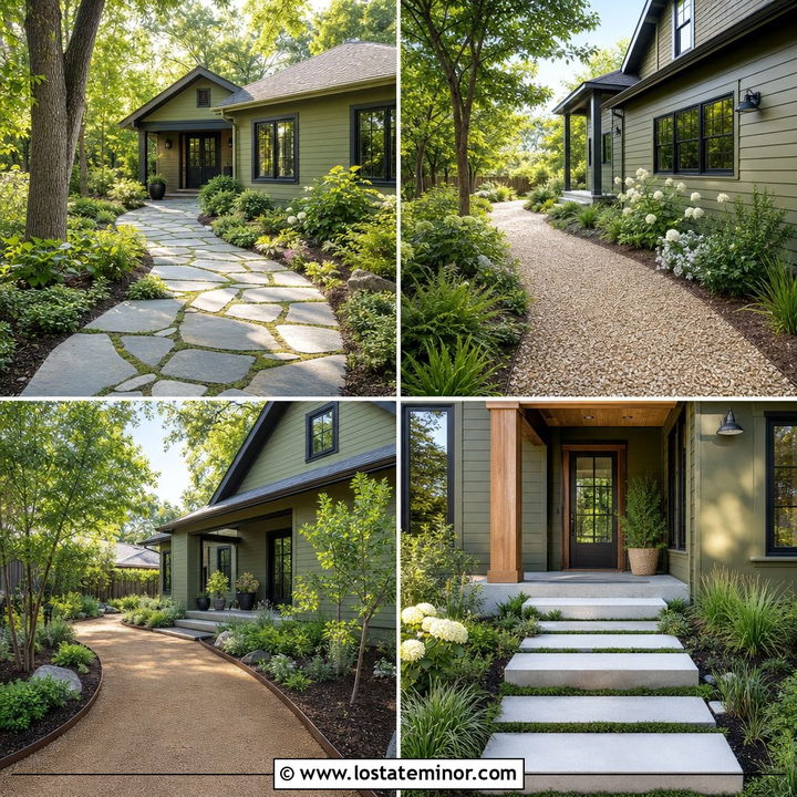 30 Moss Green House Design With Walkway Ideas for a Warm Welcome