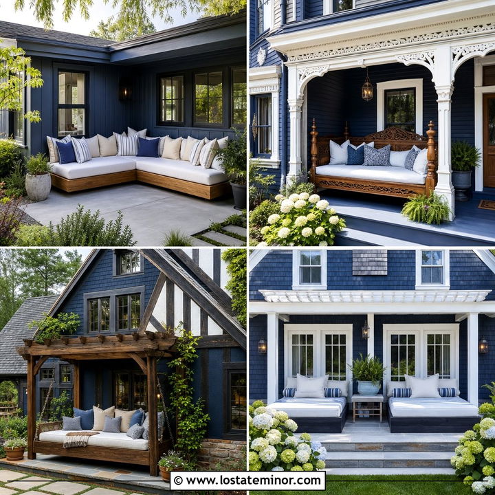 30 Navy Blue House Design With Daybed Ideas for Cozy Living