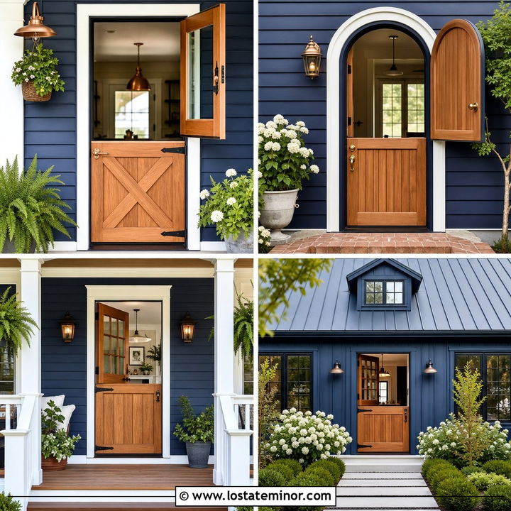 30 Navy Blue House Design With Dutch Door Ideas With Charm