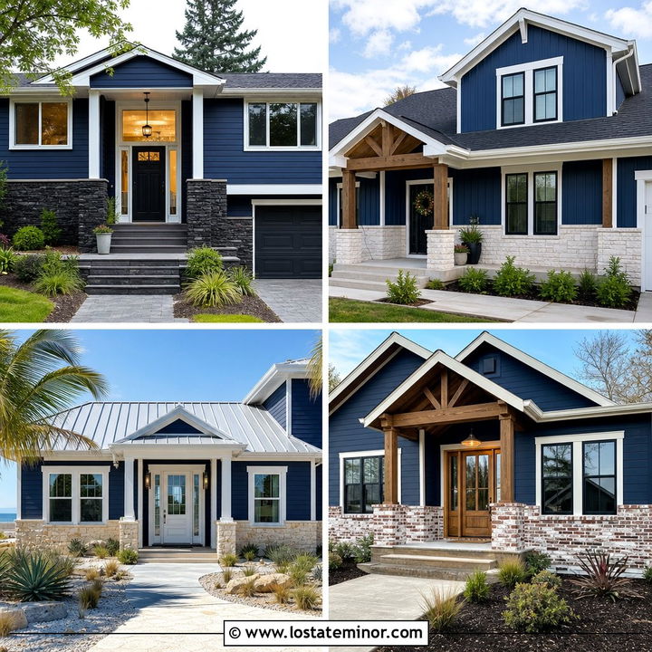 30 Navy Blue House Design With Wainscoting Ideas: Timeless Charm