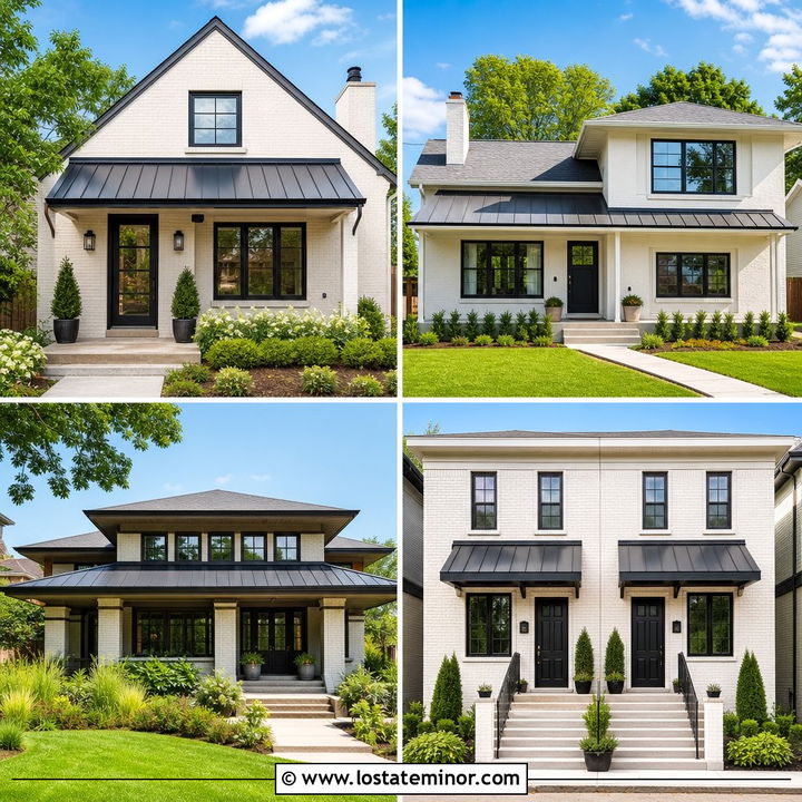30 Off White House Design With Awning Ideas: Cozy Charm