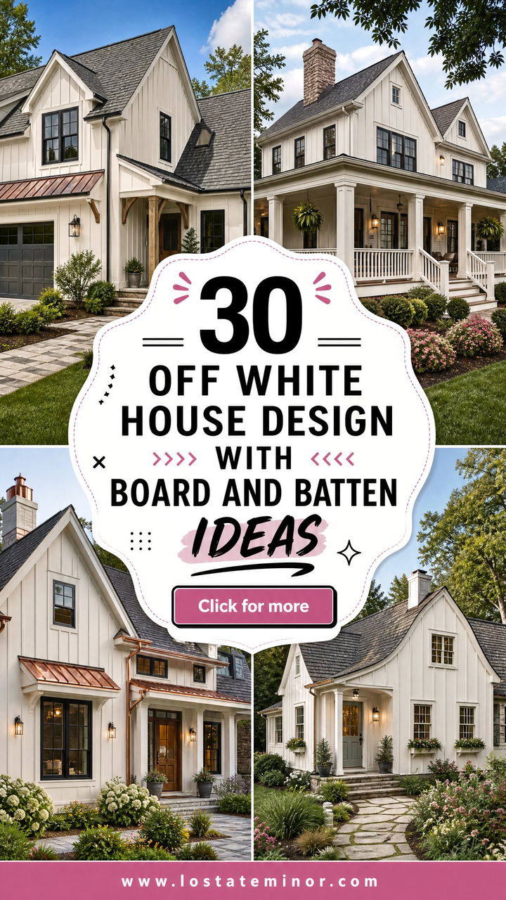 30 Off White House Design With Board and Batten Ideas Chic - 30 Off White House Design With Board and Batten Ideas: Chic