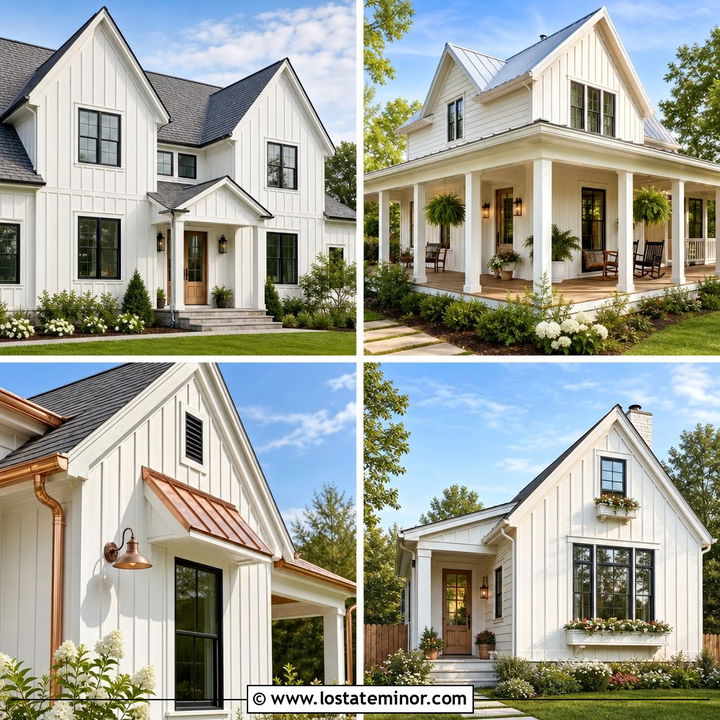 30 Off White House Design With Board and Batten Ideas Chic
