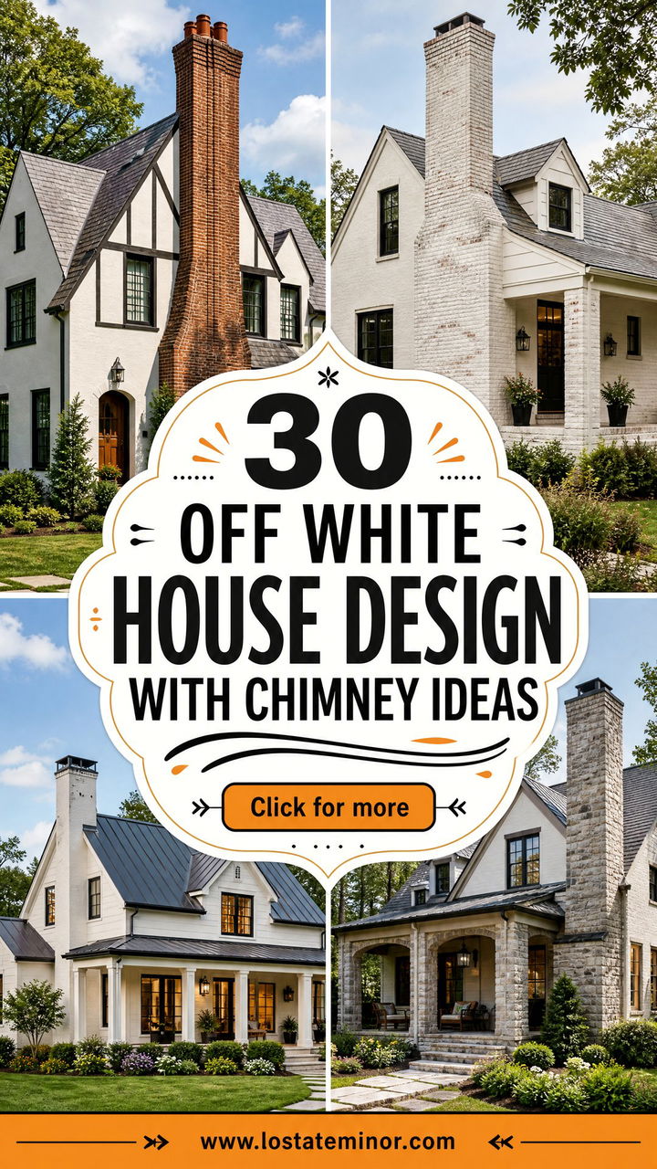30 Off White House Design With Chimney Ideas Classic Charm - 30 Off White House Design With Chimney Ideas: Classic Charm