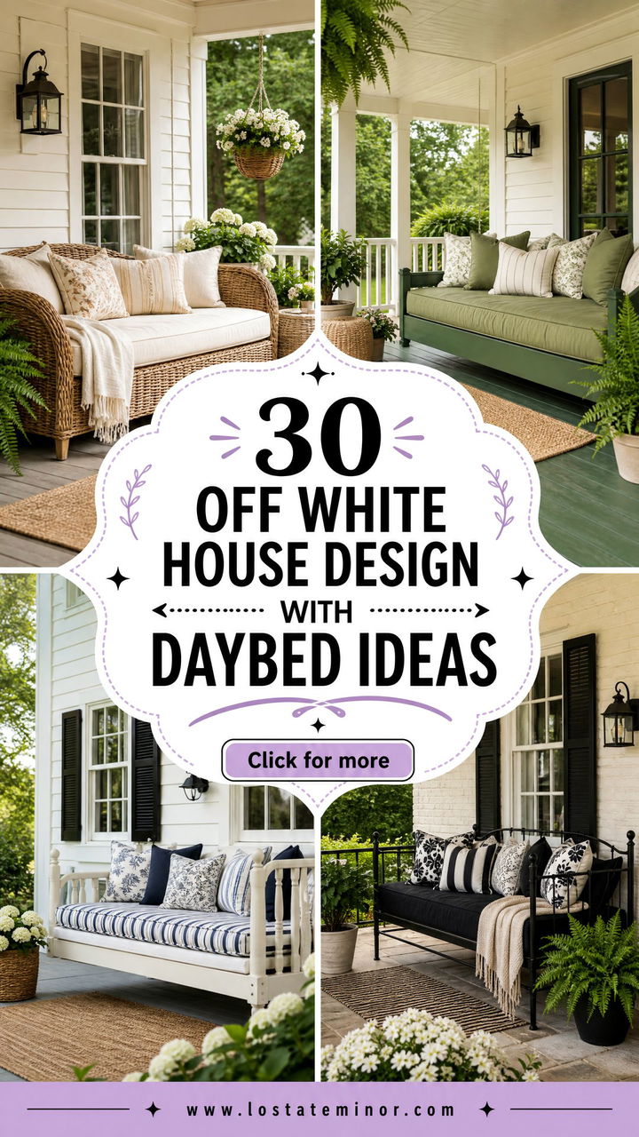 30 Off White House Design With Daybed Ideas Cozy Retreats - 30 Off White House Design With Daybed Ideas: Cozy Retreats