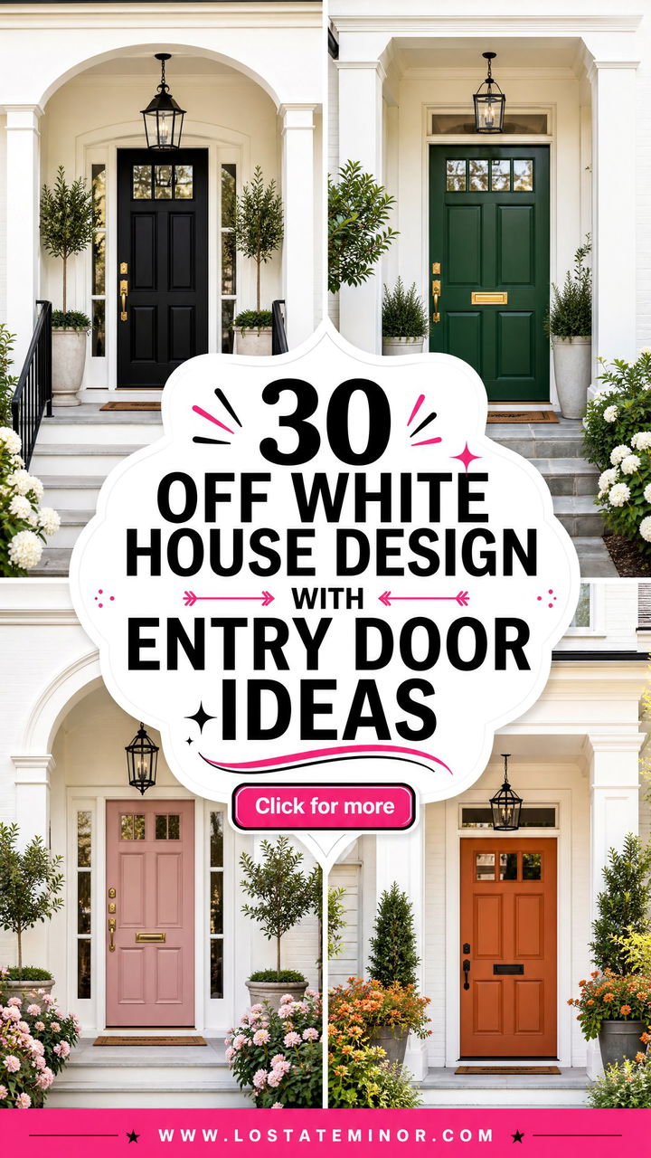 30 Off White House Design With Entry Door Ideas Warm Welcomes - 30 Off White House Design With Entry Door Ideas: Warm Welcomes