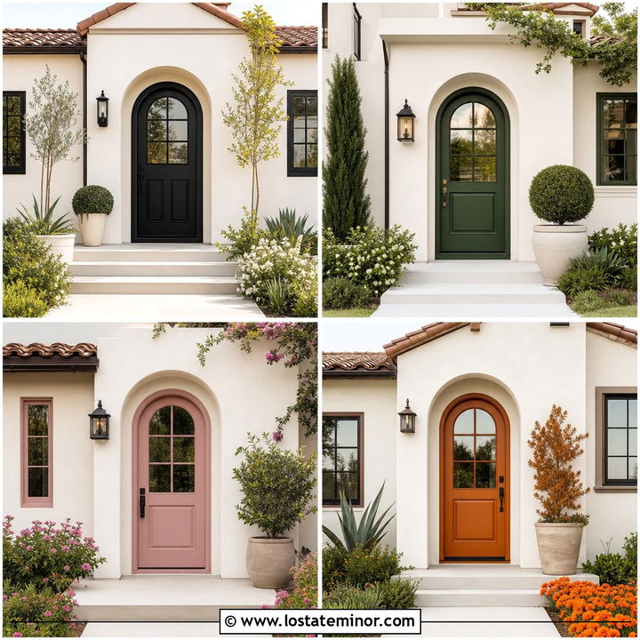 30 Off White House Design With Entry Door Ideas: Warm Welcomes