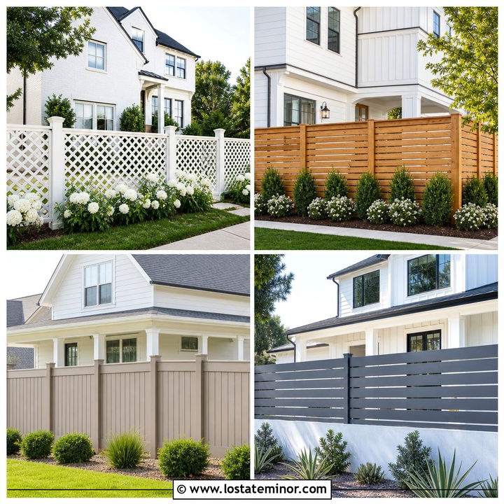 30 Off White House Design With Fence Ideas: Polished Privacy