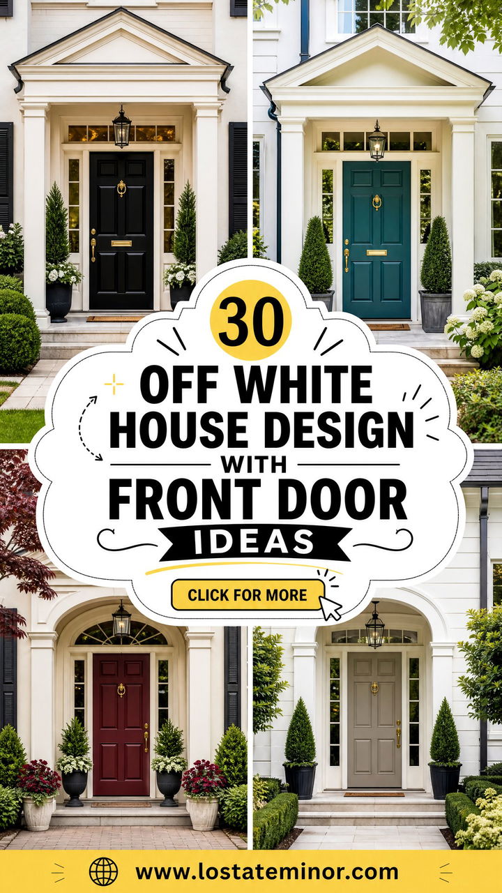 30 Off White House Design With Front Door Ideas Bold Welcomes - 30 Off White House Design With Front Door Ideas: Bold Welcomes