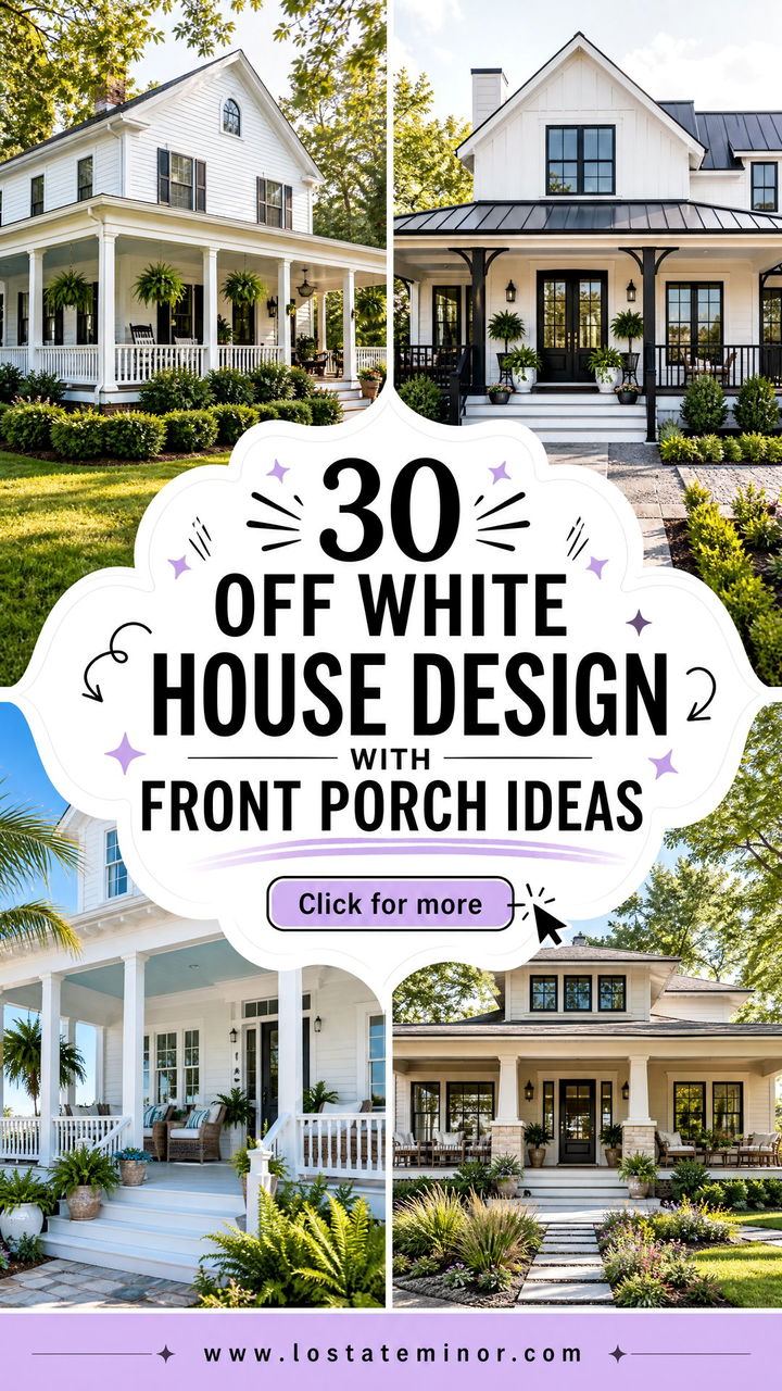 30 Off White House Design With Front Porch Ideas Porch Envy - 30 Off White House Design With Front Porch Ideas: Porch Envy